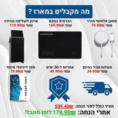 המארז המלא של הכרטיס החכם - ™SmartKIT